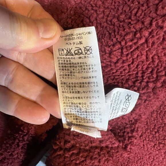 Eddie Bauer Sherpa Lined Hoodie Women's Size Medium‎ Burgundy Pockets Outdoor - Picture 9 of 15